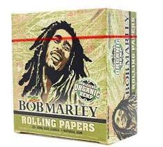 Bob Marley Organic Unbleached Papers King Size- 50ct display