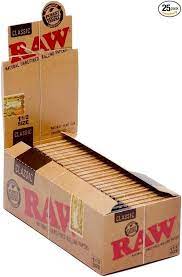 RAW- Natural Paper 1 1/2 Classic Size 25ct Display