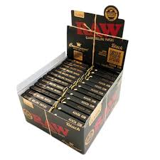 RAW- Black Paper King Size Connoisseur and Tips