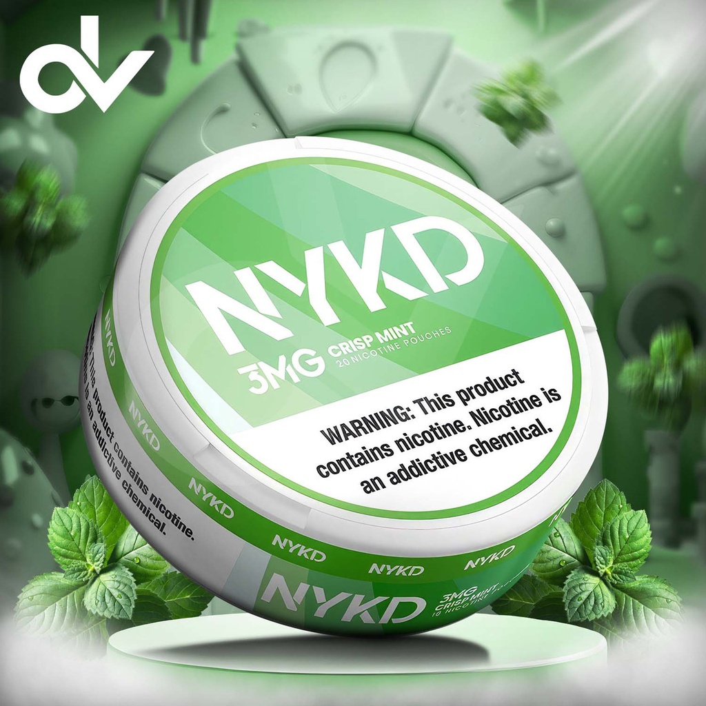 NYKD 12mg Nicotine Pouches - 5 Pack Sleeve
