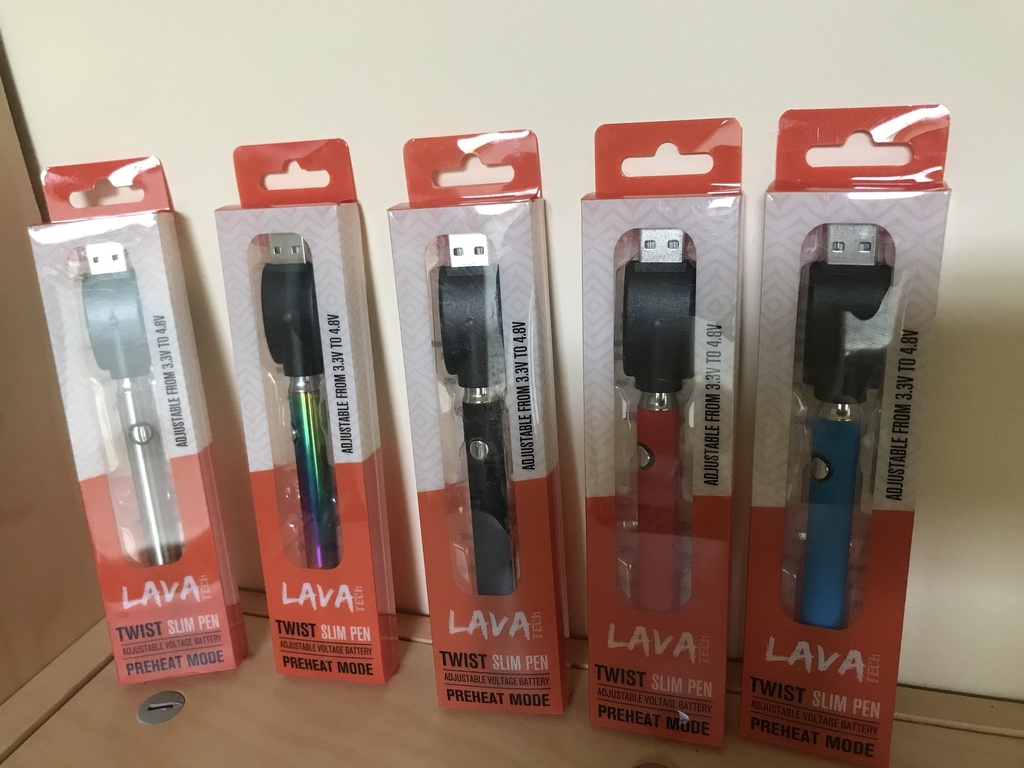 Lava Tech Twist Slim Pen - Blue