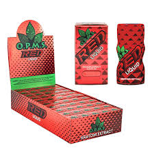 OPMS Red Liquid Kratom 50ct Display