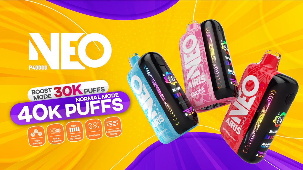 Airis - NEO 40,000 Puffs- 5ct