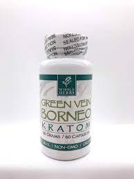 Whole Herbs 60ct Capsule Green Vein Borneo Kratom