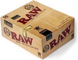Raw- Classic King Size Slim Paper- 50 Count