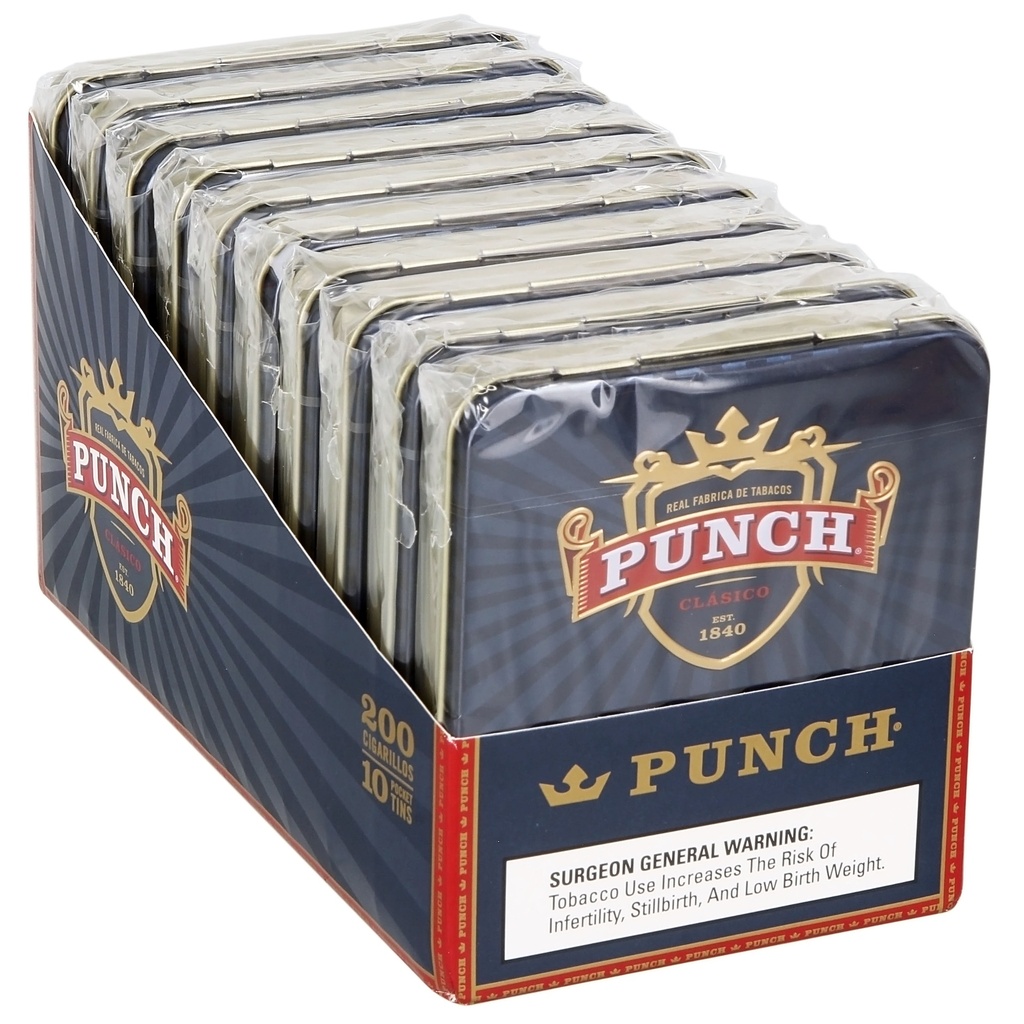 Punch Cigarillos Tins 4x24- 10 Pack