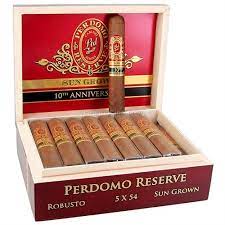 Perdomo Reserve 10th Anniversary Sungrown Robusto 5x54 Box of 25