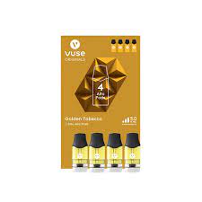 Vuse- 4 Alto Pods- 5 Pack 5% Nicotine- Golden Tobacco